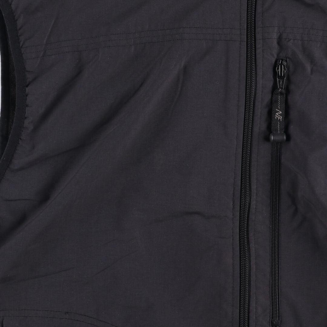 North End Reversible Nylon and Fleece Vest, Men's XL Nylon black type Vintage Second Hand