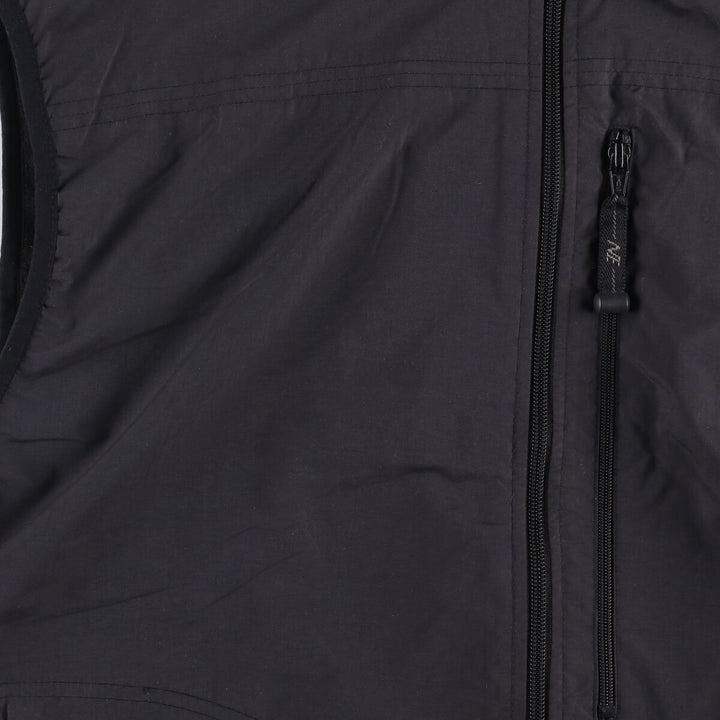 North End Reversible Nylon and Fleece Vest, Men's XL Nylon black type Vintage Second Hand