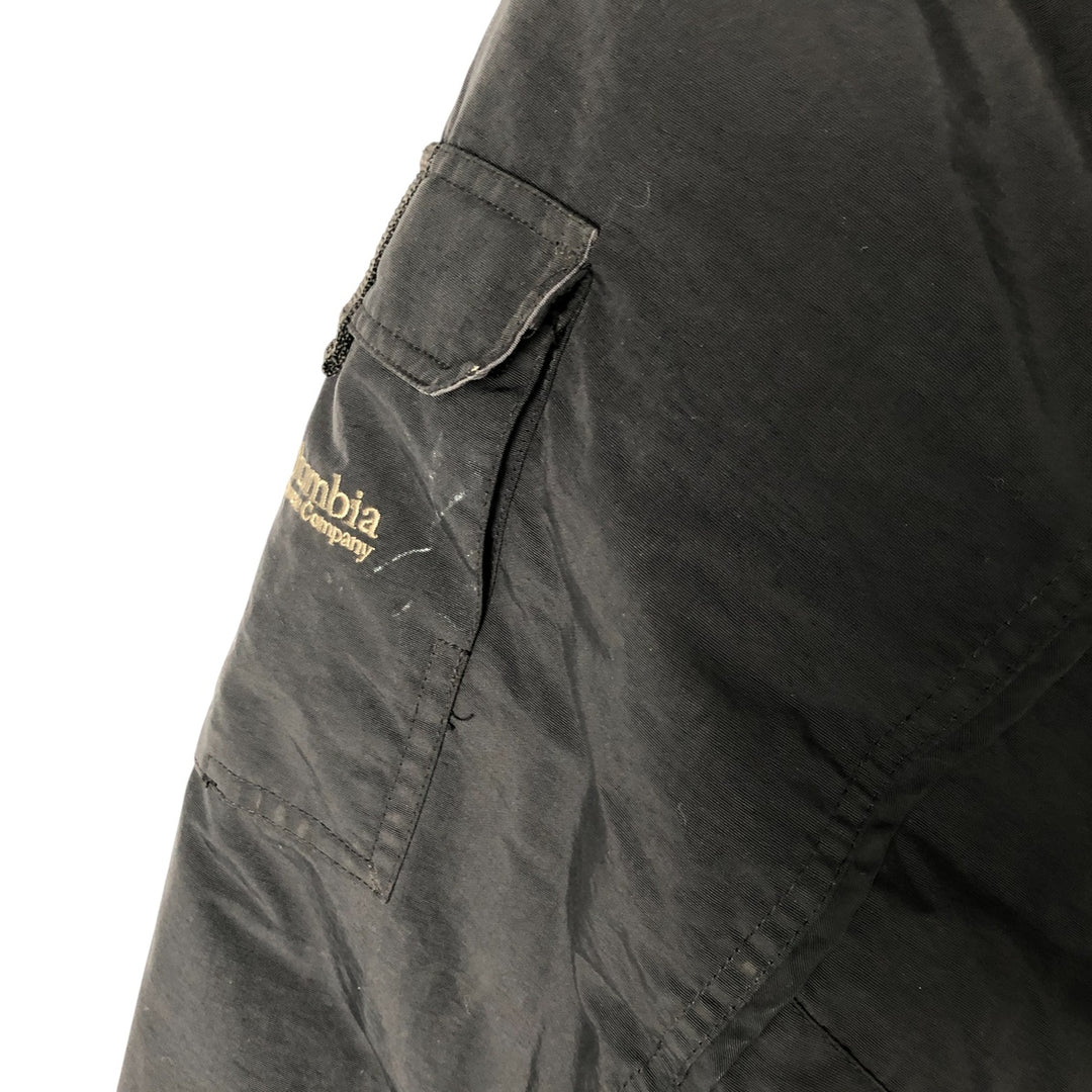 90s-00'S Vintage Columbia Down Parka, Men's Size L Nylon black type Vintage Second Hand