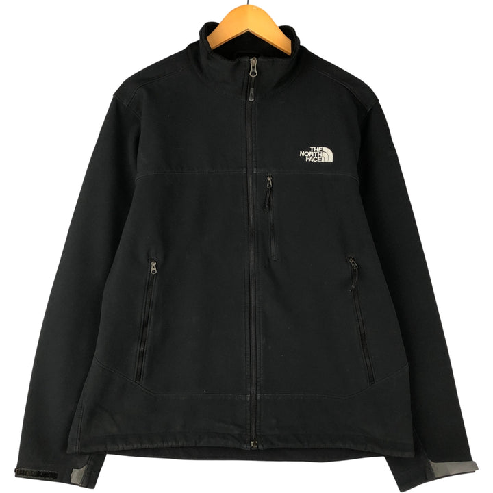 THE NORTH FACE Softshell Jacket, Men's M size polyester black type Vintage Second Hand