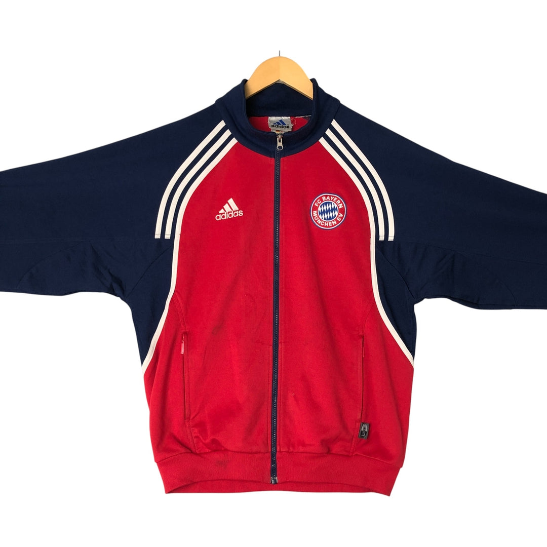 2000'S Adidas Bundesliga Bayern Munich CLIMALITE Jersey Track Jacket, Men's Size Medium polyester red type Vintage Second Hand