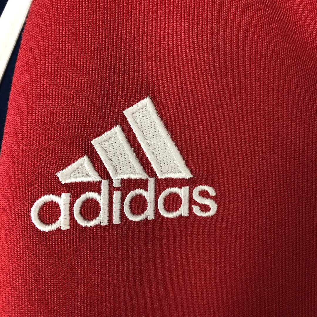 2000'S Adidas Bundesliga Bayern Munich CLIMALITE Jersey Track Jacket, Men's Size Medium polyester red type Vintage Second Hand