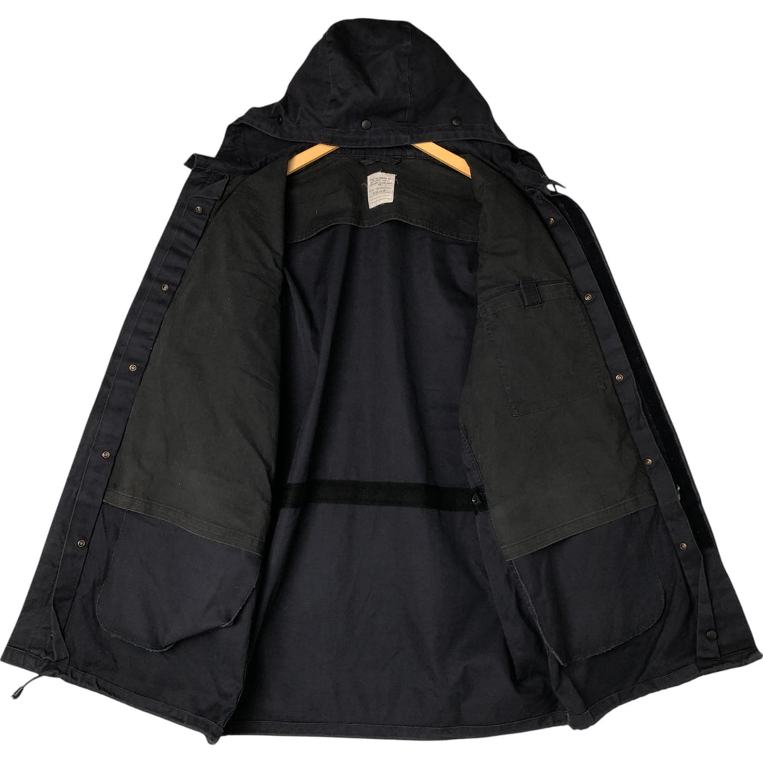 Vintage hooded military field jacket, size 53, equivalent to men's XL cotton navy blue type Vintage Second Hand