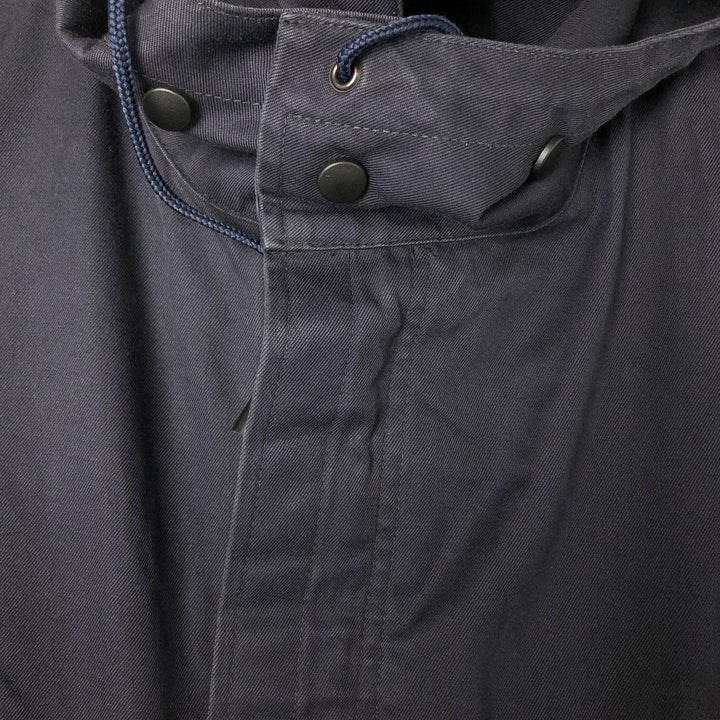 Vintage hooded military field jacket, size 53, equivalent to men's XL cotton navy blue type Vintage Second Hand