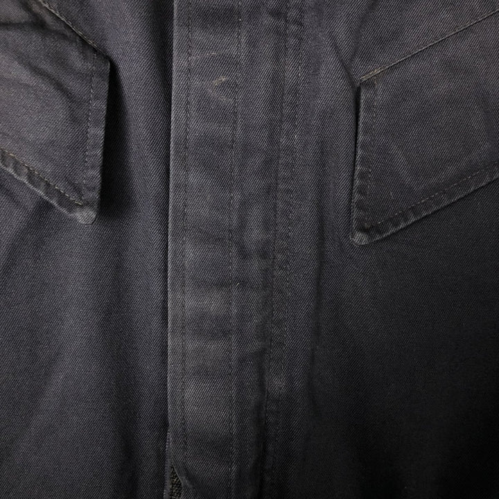 Vintage hooded military field jacket, size 53, equivalent to men's XL cotton navy blue type Vintage Second Hand