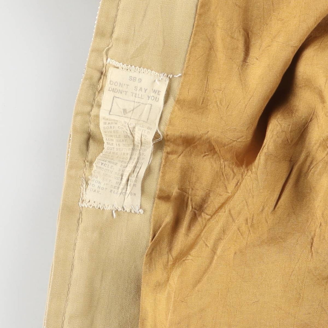 70s~80'S JCPenney Derby Jacket, Cup Shoulder Jacket, Men's Size L, Vintage unclear Beige type Vintage Second Hand