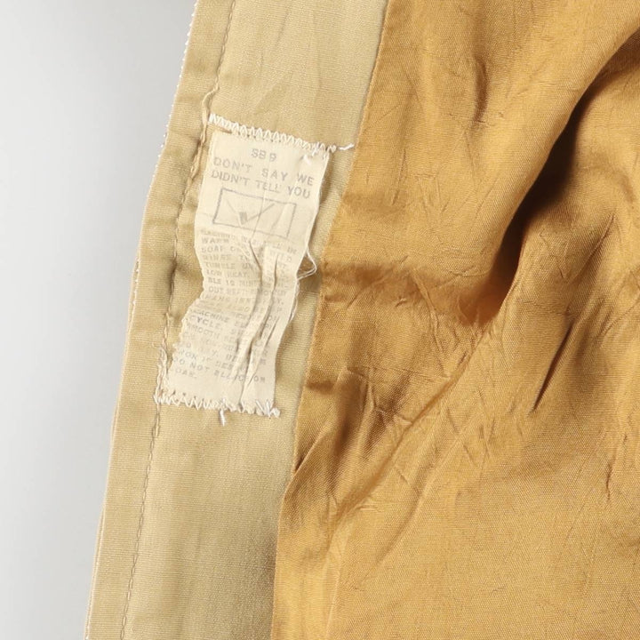 70s~80'S JCPenney Derby Jacket, Cup Shoulder Jacket, Men's Size L, Vintage unclear Beige type Vintage Second Hand