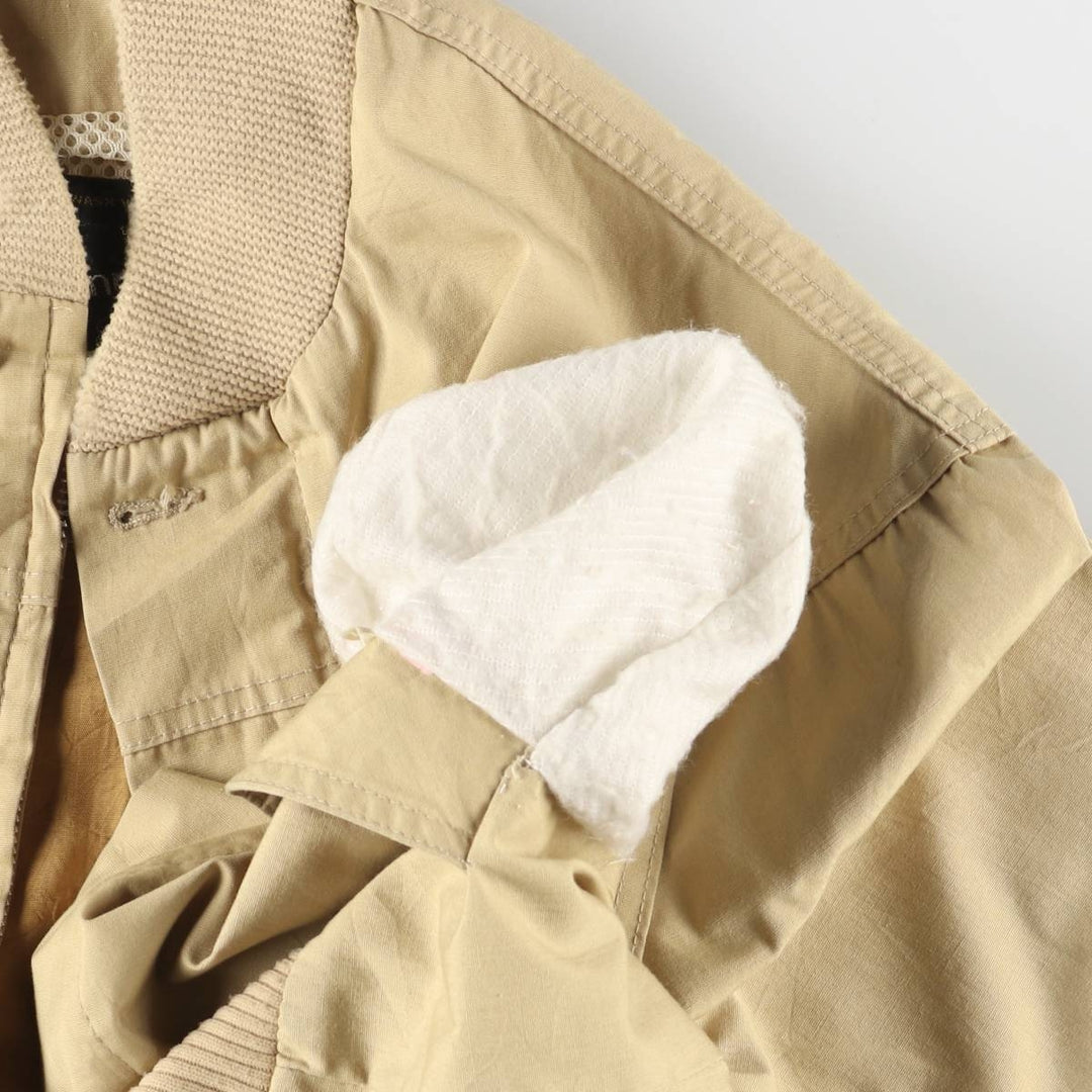 70s~80'S JCPenney Derby Jacket, Cup Shoulder Jacket, Men's Size L, Vintage unclear Beige type Vintage Second Hand