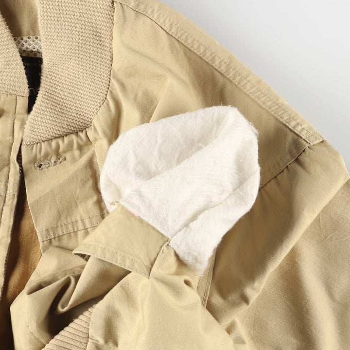 70s~80'S JCPenney Derby Jacket, Cup Shoulder Jacket, Men's Size L, Vintage unclear Beige type Vintage Second Hand