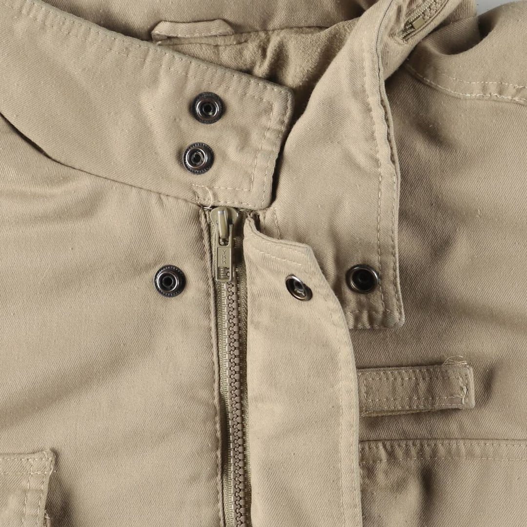 80'S RED HEAD Stand Collar Fishing Jacket Men's XL Vintage unclear Beige type Vintage Second Hand