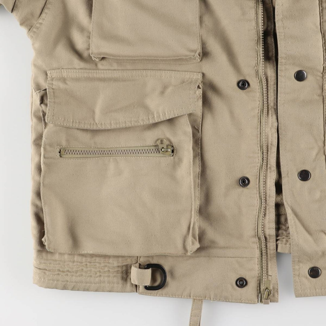 80'S RED HEAD Stand Collar Fishing Jacket Men's XL Vintage unclear Beige type Vintage Second Hand