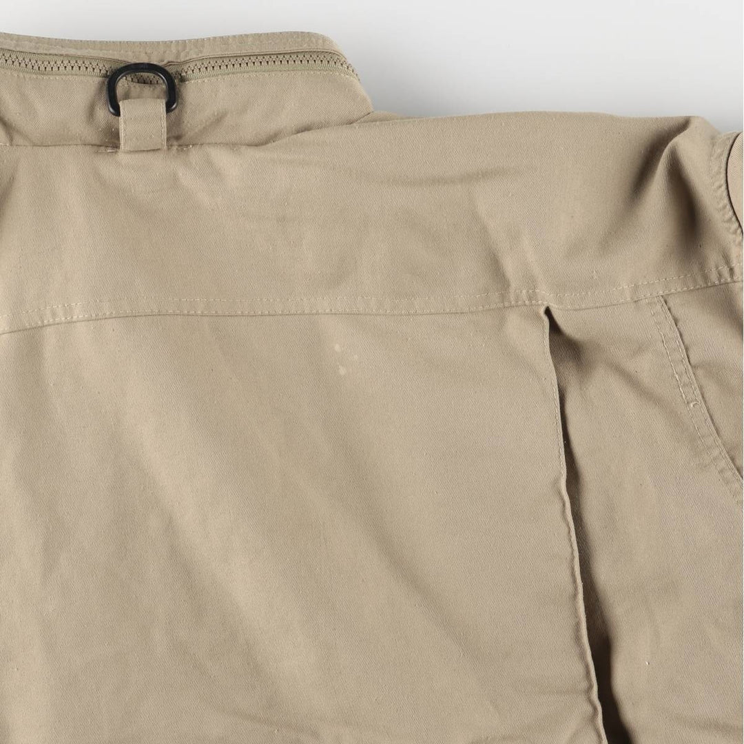 80'S RED HEAD Stand Collar Fishing Jacket Men's XL Vintage unclear Beige type Vintage Second Hand