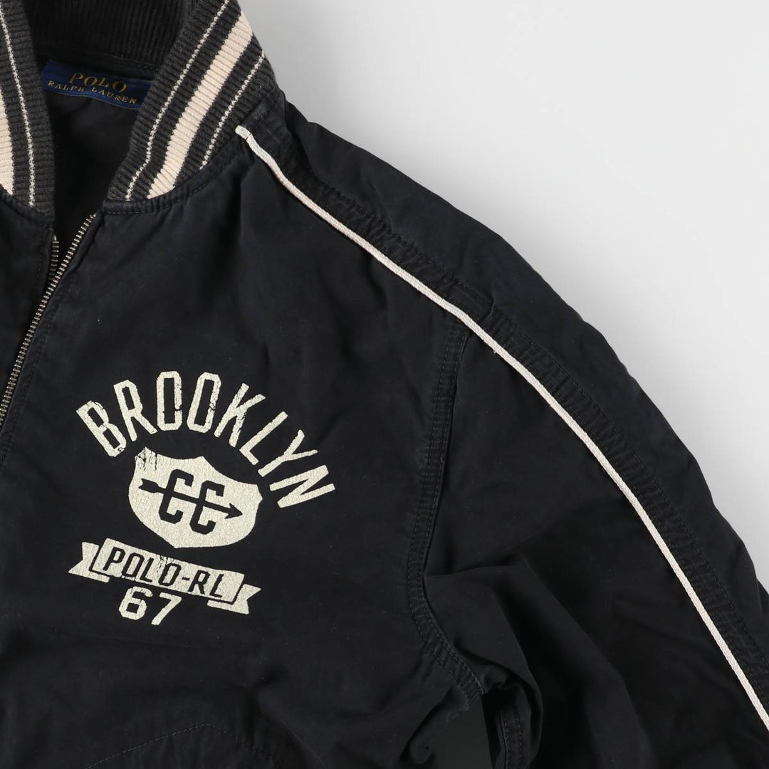 Ralph Lauren POLO RALPH LAUREN Cotton Blouson Men's M cotton black type Vintage Second Hand