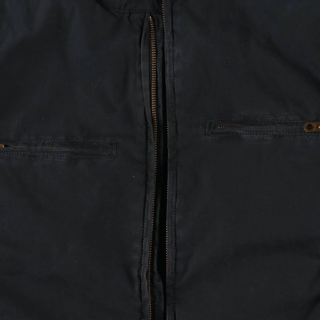 Ralph Lauren POLO JEANS COMPANY Stars and Stripes Pattern Stand Collar Cotton Jacket Riders Jacket Men's M Size cotton black type Vintage Second Hand