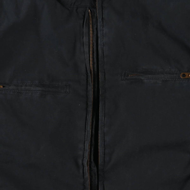 Ralph Lauren POLO JEANS COMPANY Stars and Stripes Pattern Stand Collar Cotton Jacket Riders Jacket Men's M Size cotton black type Vintage Second Hand