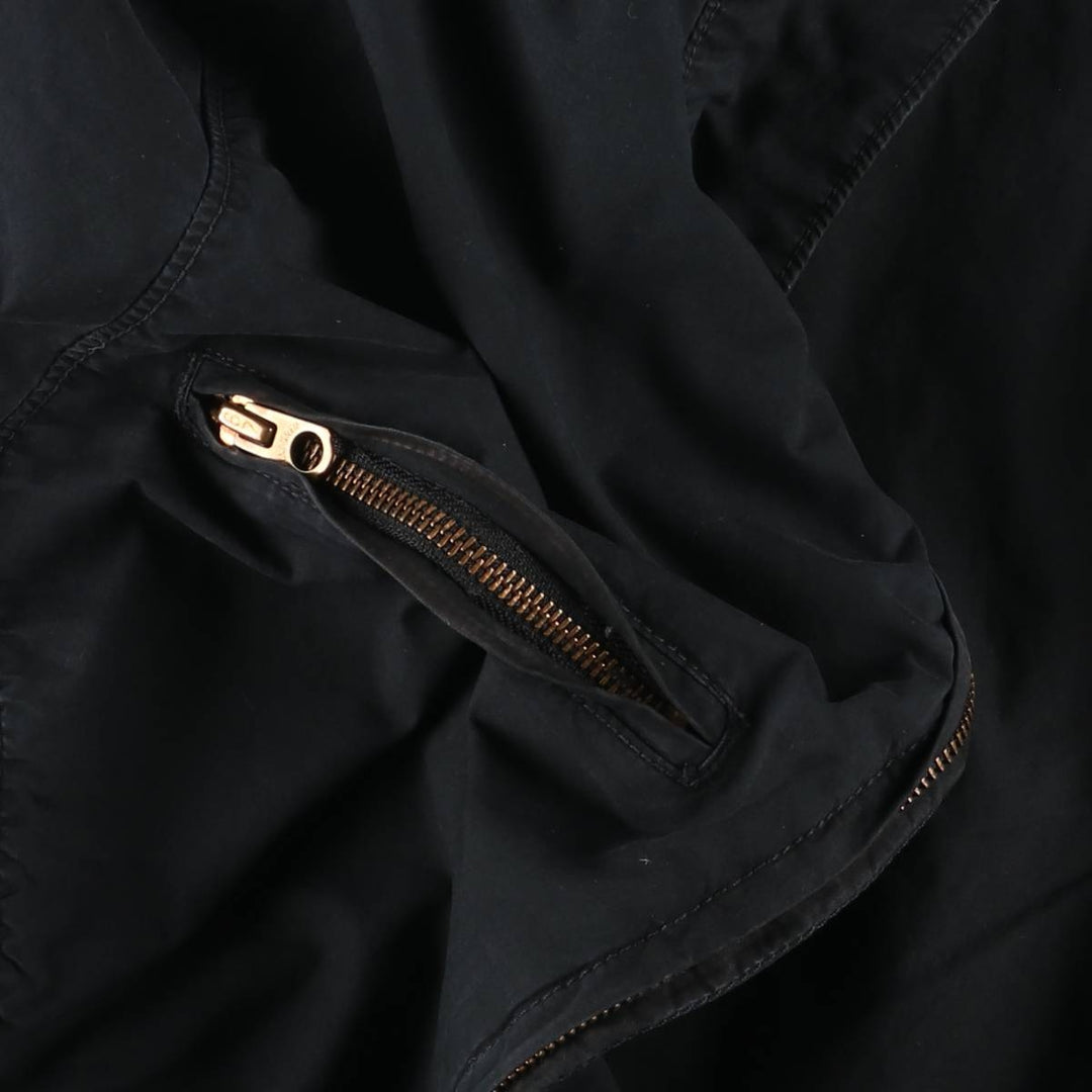 Ralph Lauren POLO JEANS COMPANY Stars and Stripes Pattern Stand Collar Cotton Jacket Riders Jacket Men's M Size cotton black type Vintage Second Hand