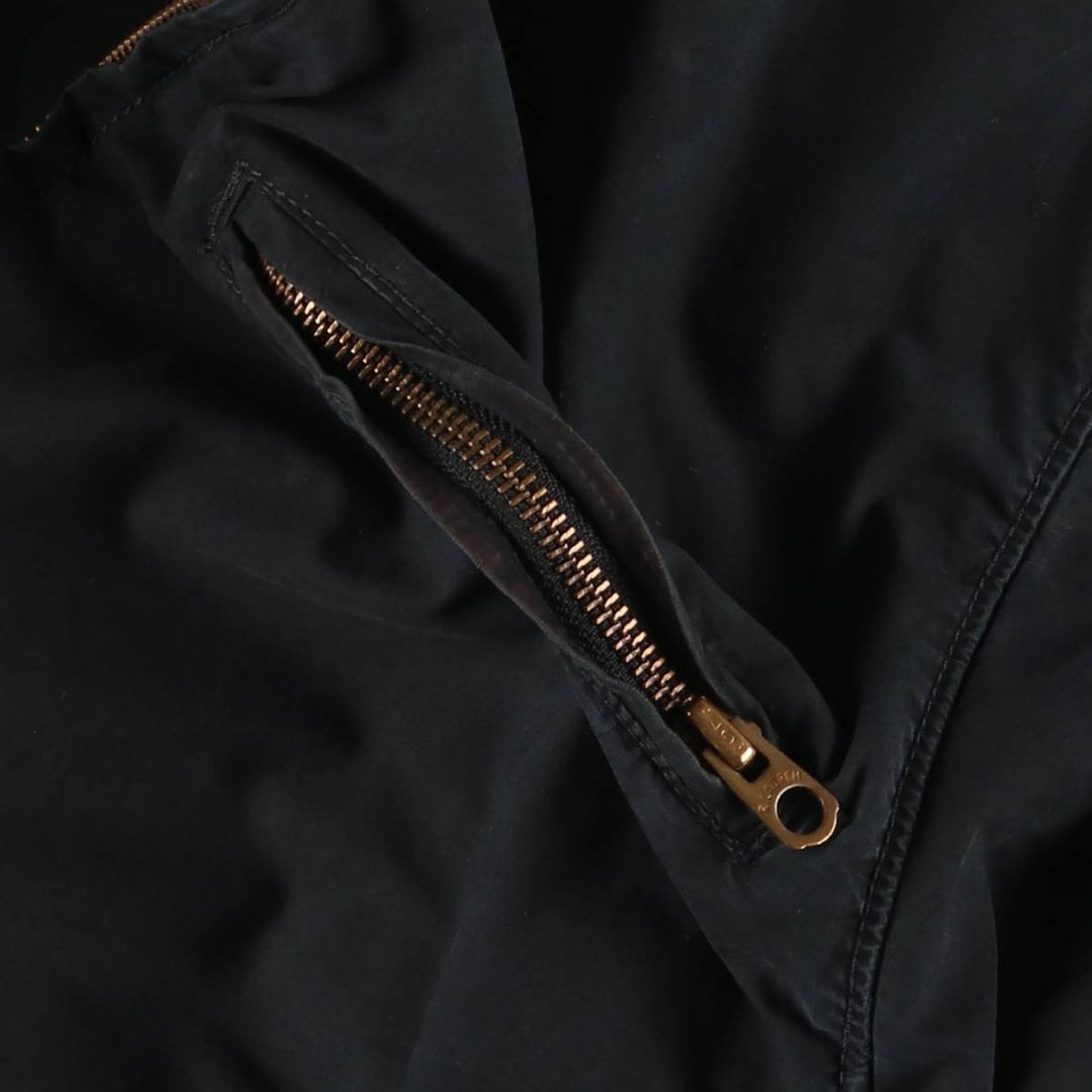 Ralph Lauren POLO JEANS COMPANY Stars and Stripes Pattern Stand Collar Cotton Jacket Riders Jacket Men's M Size cotton black type Vintage Second Hand