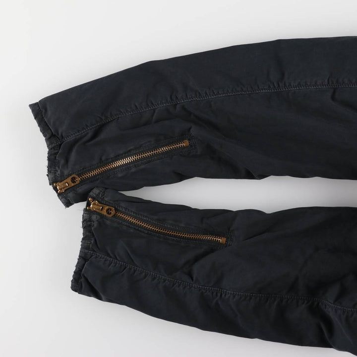 Ralph Lauren POLO JEANS COMPANY Stars and Stripes Pattern Stand Collar Cotton Jacket Riders Jacket Men's M Size cotton black type Vintage Second Hand