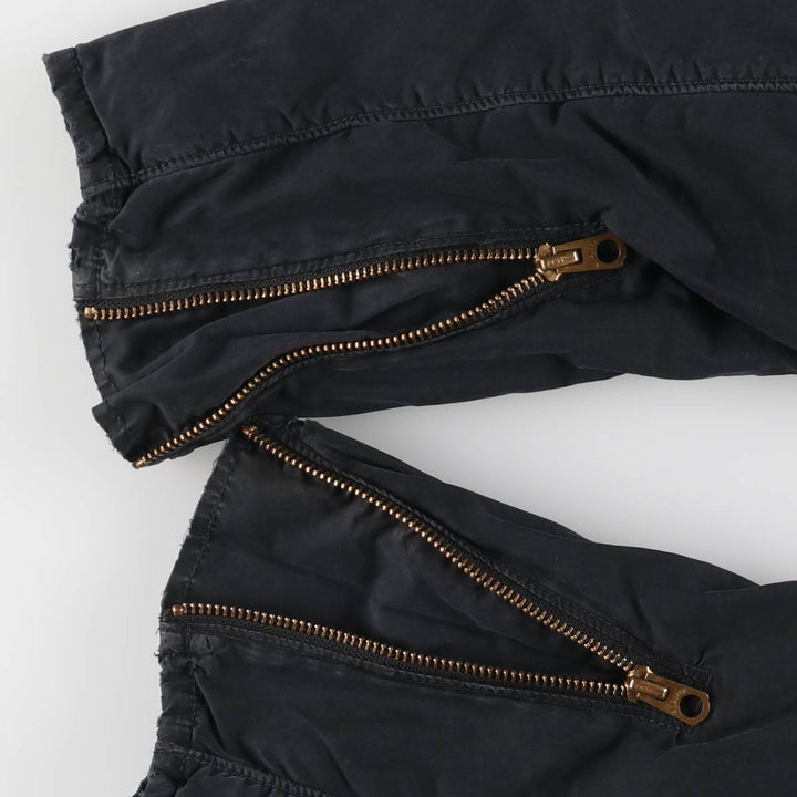 Ralph Lauren POLO JEANS COMPANY Stars and Stripes Pattern Stand Collar Cotton Jacket Riders Jacket Men's M Size cotton black type Vintage Second Hand
