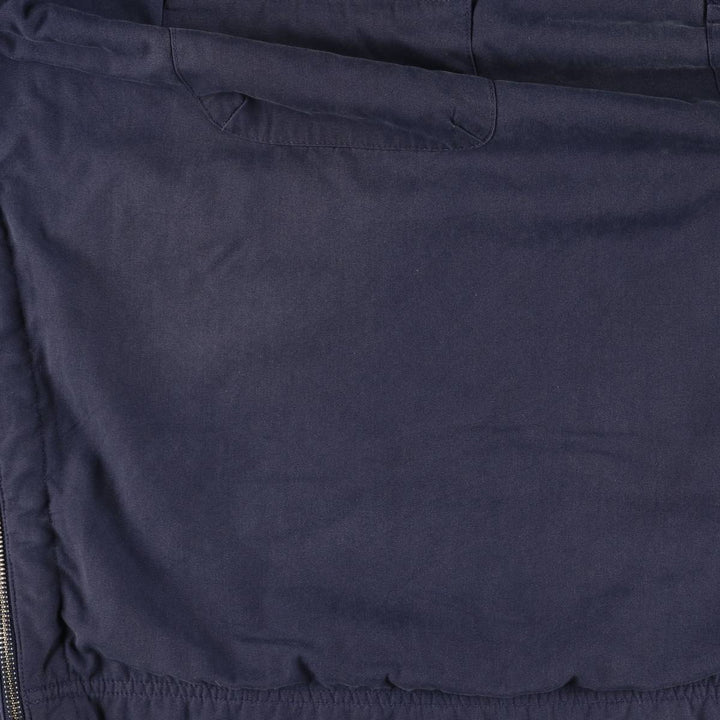 90'S Levi's Back Print Hooded Half Zip Jacket Men's XL Vintage unclear navy blue type Vintage Second Hand