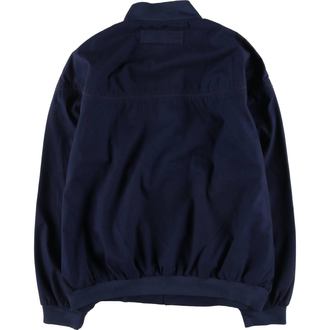 Windbreaker Derby Jacket Cup Shoulder Jacket Men's XL unclear navy blue type Vintage Second Hand