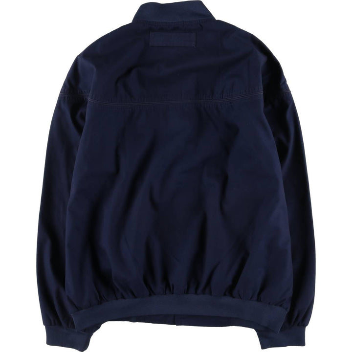 Windbreaker Derby Jacket Cup Shoulder Jacket Men's XL unclear navy blue type Vintage Second Hand
