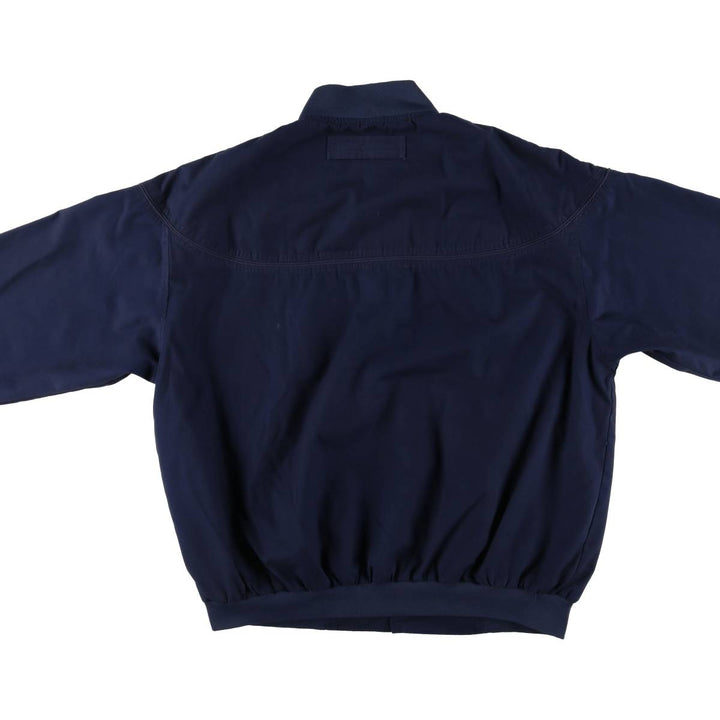Windbreaker Derby Jacket Cup Shoulder Jacket Men's XL unclear navy blue type Vintage Second Hand