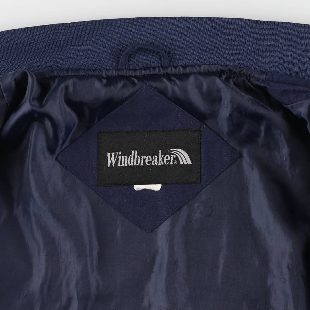 Windbreaker Derby Jacket Cup Shoulder Jacket Men's XL unclear navy blue type Vintage Second Hand