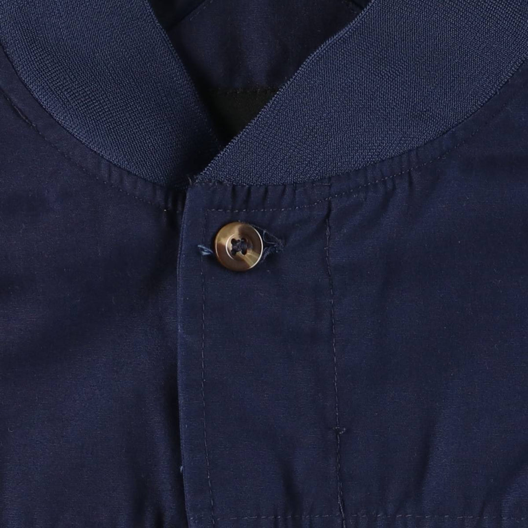 Windbreaker Derby Jacket Cup Shoulder Jacket Men's XL unclear navy blue type Vintage Second Hand