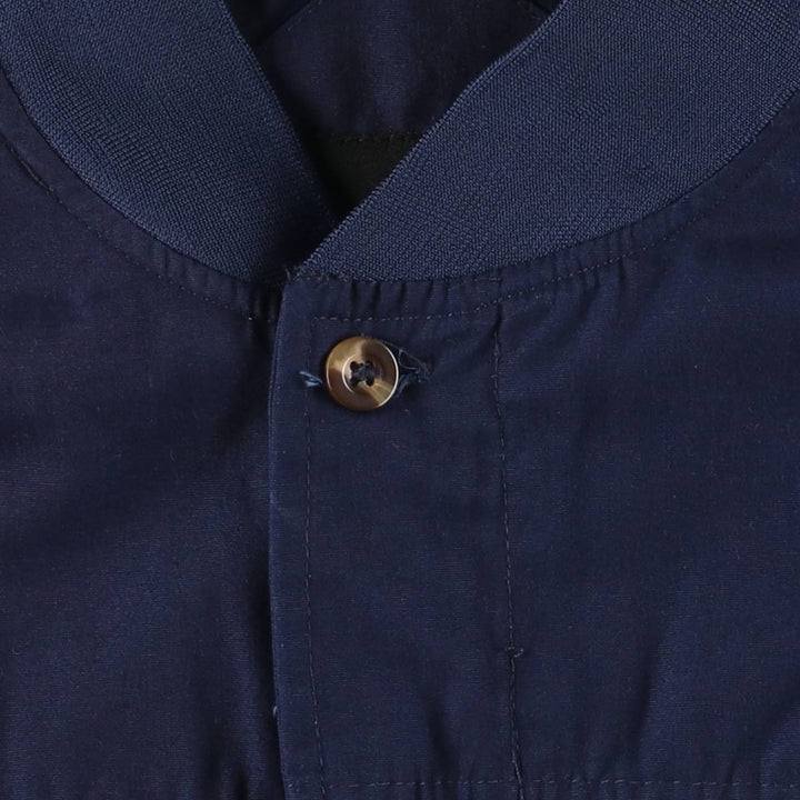 Windbreaker Derby Jacket Cup Shoulder Jacket Men's XL unclear navy blue type Vintage Second Hand