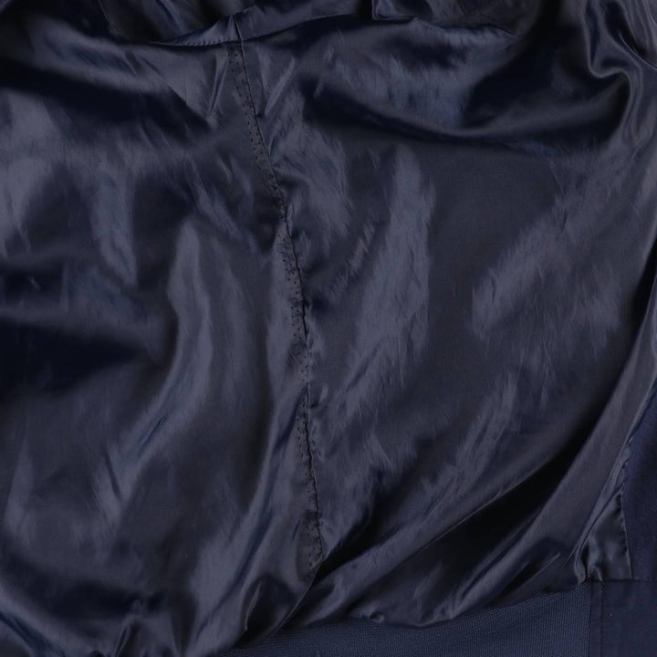 Windbreaker Derby Jacket Cup Shoulder Jacket Men's XL unclear navy blue type Vintage Second Hand