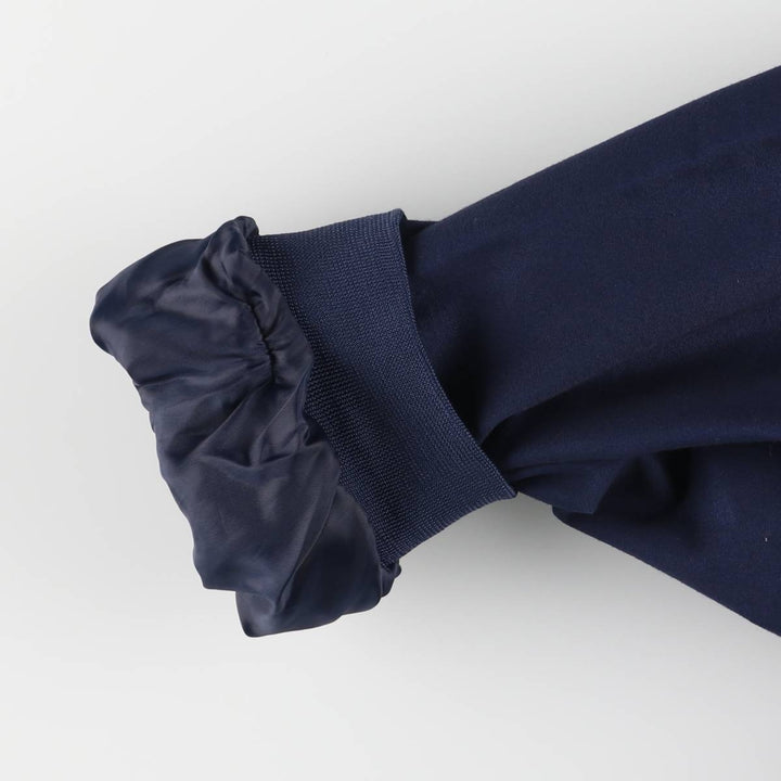 Windbreaker Derby Jacket Cup Shoulder Jacket Men's XL unclear navy blue type Vintage Second Hand