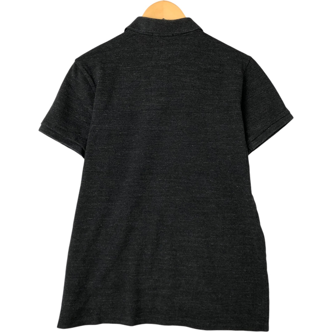 Ralph Lauren POLO RALPH LAUREN CUSTOM FIT short sleeve polo shirt men's size L cotton black type Vintage Second Hand