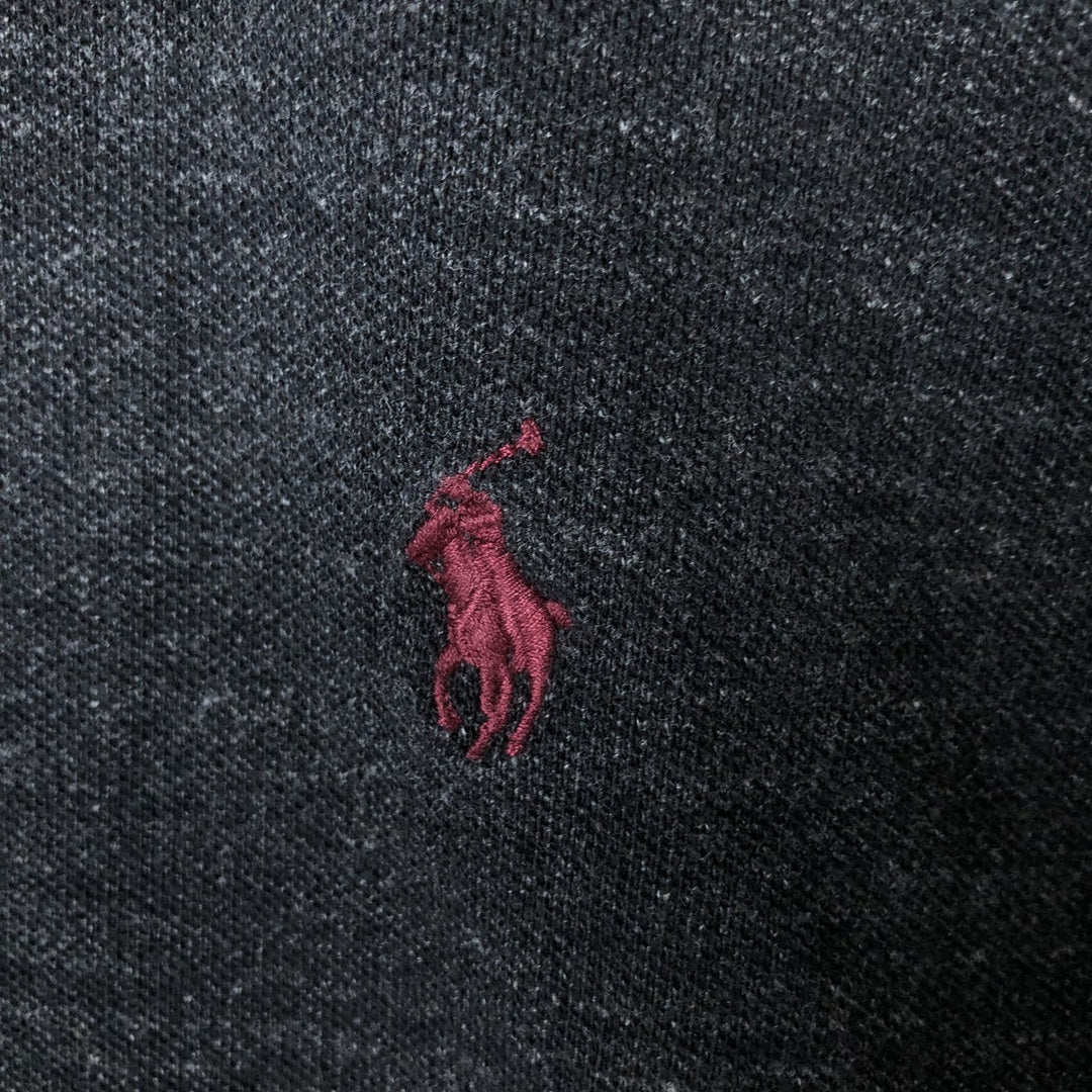 Ralph Lauren POLO RALPH LAUREN CUSTOM FIT short sleeve polo shirt men's size L cotton black type Vintage Second Hand