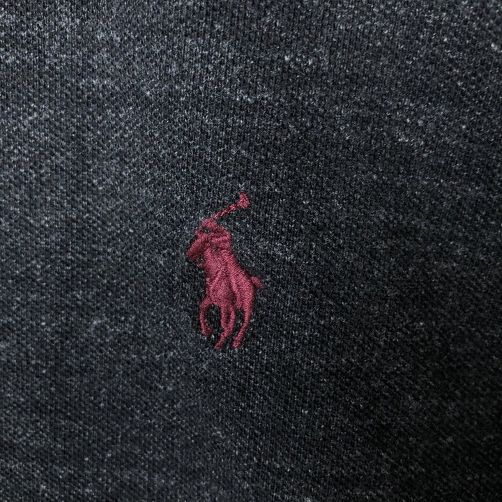 Ralph Lauren POLO RALPH LAUREN CUSTOM FIT short sleeve polo shirt men's size L cotton black type Vintage Second Hand