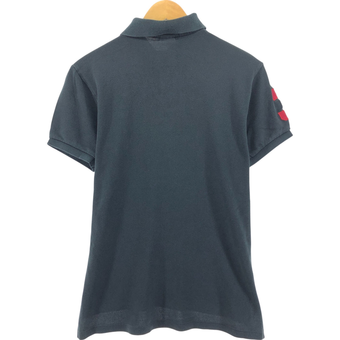 Ralph Lauren POLO by Ralph Lauren CUSTOM FIT Big Pony Short Sleeve Polo Shirt Men's M size cotton Green type dark green Vintage Second Hand