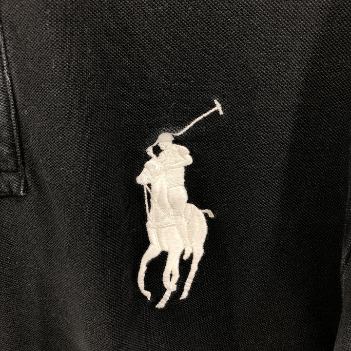 Ralph Lauren POLO by Ralph Lauren Big Pony Short Sleeve Polo Shirt Men's Size L cotton black type Vintage Second Hand