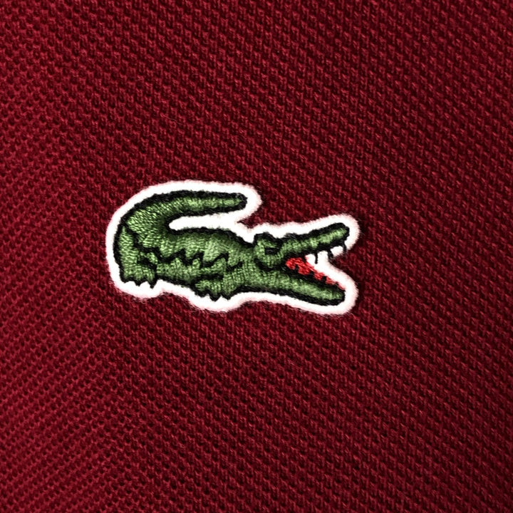 Lacoste LACOSTE SLIM FIT short sleeve polo shirt, men's size M cotton red type Vintage Second Hand