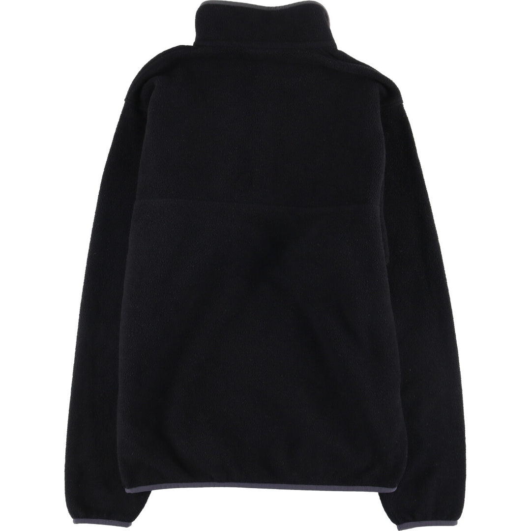 Patagonia Lightweight Synchilla Snap Tee (25580FA16) - Half-Snap Fleece Pullover, Men's Size Small polyester black type Vintage Second Hand
