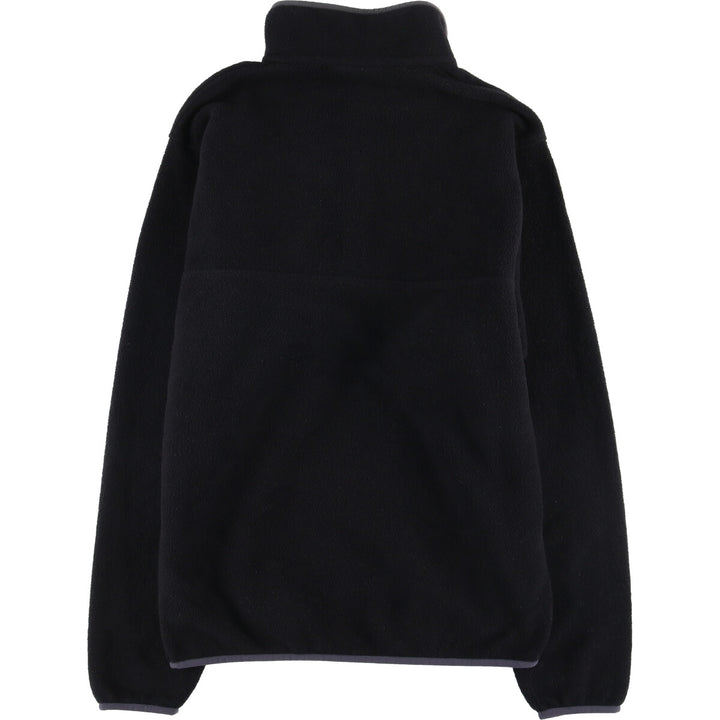 Patagonia Lightweight Synchilla Snap Tee (25580FA16) - Half-Snap Fleece Pullover, Men's Size Small polyester black type Vintage Second Hand