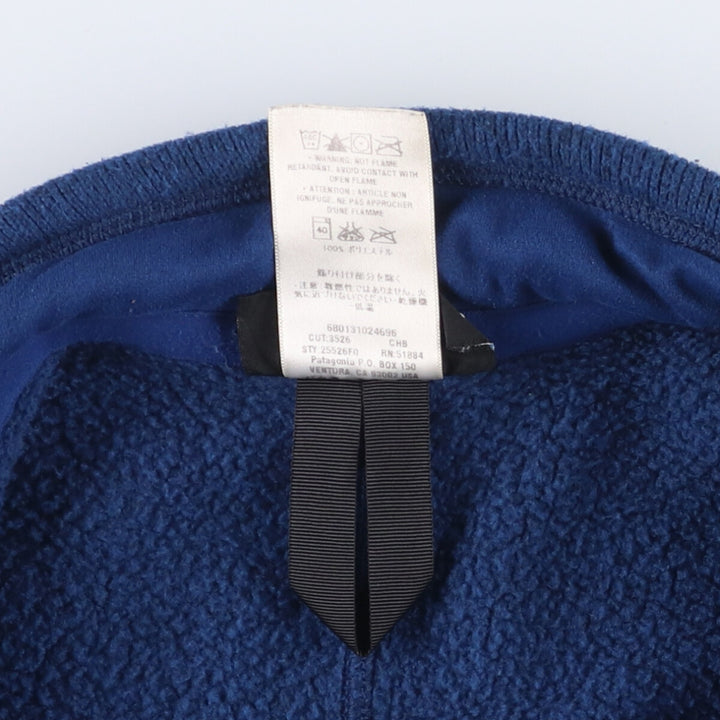 2000'S Patagonia Better Sweater Jacket 25526F0 Fleece Jacket, Men's Medium polyester blue type Vintage Second Hand