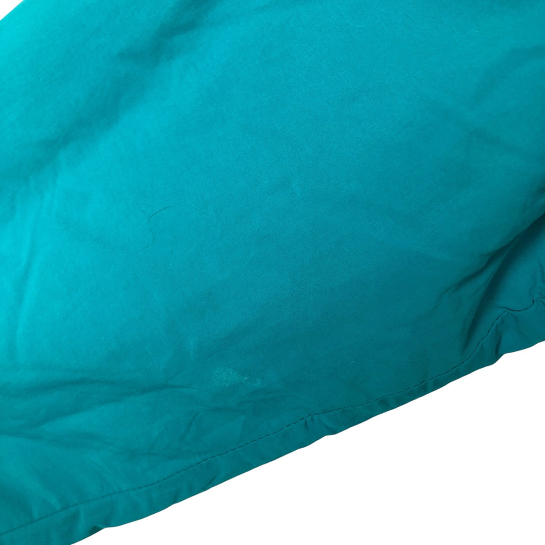 80s-90'S Eddie Bauer padded nylon jacket with black tag, made in USA, men's size L Nylon turquoise blue Vintage Second Hand