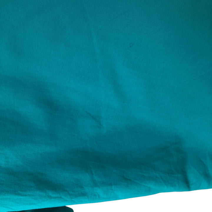 80s-90'S Eddie Bauer padded nylon jacket with black tag, made in USA, men's size L Nylon turquoise blue Vintage Second Hand