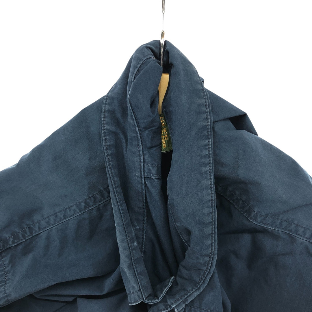 Timberland short sleeve button down shirt, men's size L cotton Navy blue Vintage Second Hand