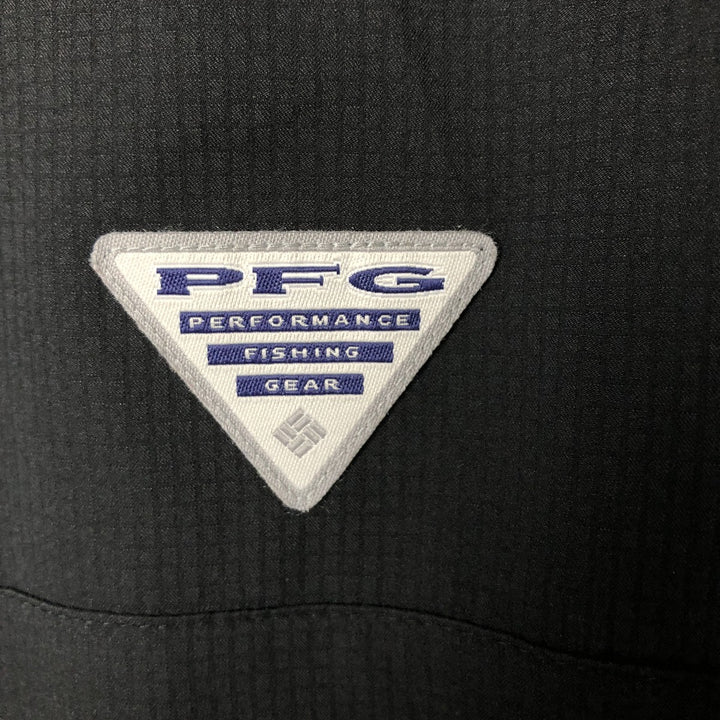 Columbia PFG OMNI-SHADE Ripstop Short Sleeve Fishing Shirt, Men's M unclear black type Vintage Second Hand