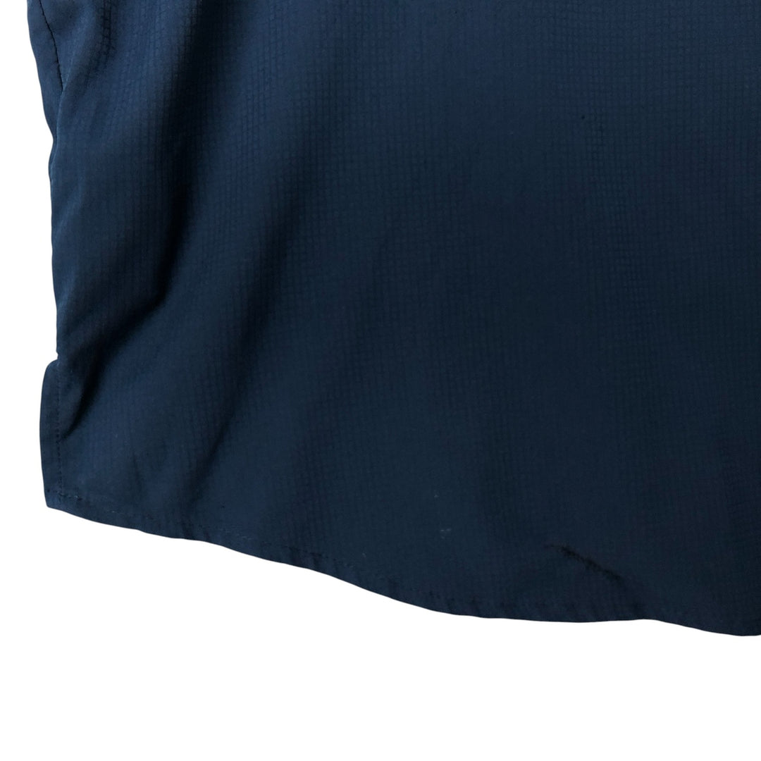 Columbia PFG OMNI-SHADE Button-down Short Sleeve Fishing Shirt, Men's XXL polyester navy blue type Vintage Second Hand
