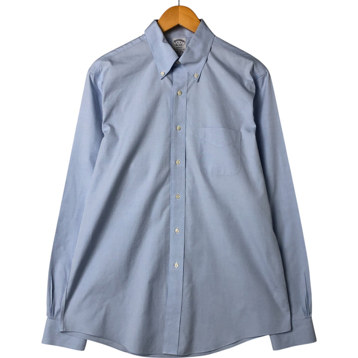 Brooks Brothers Est.1818 REGENT Long Sleeve Button Down Shirt Men's Size L Supima Cotton Blue type light blue Vintage Second Hand
