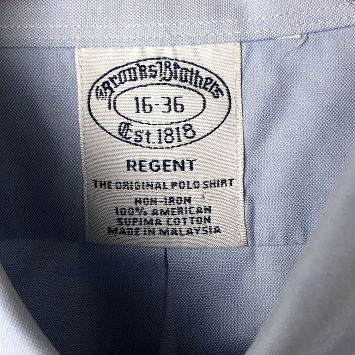 Brooks Brothers Est.1818 REGENT Long Sleeve Button Down Shirt Men's Size L Supima Cotton Blue type light blue Vintage Second Hand
