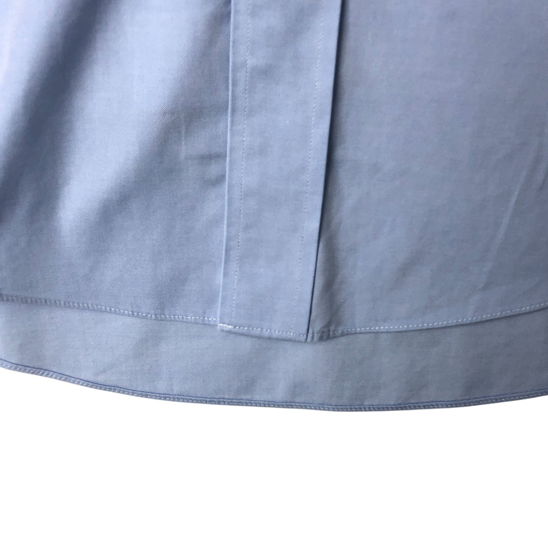 Brooks Brothers Est.1818 Milano Long Sleeve Button Down Shirt, Men's Size L Supima Cotton Blue type light blue Vintage Second Hand