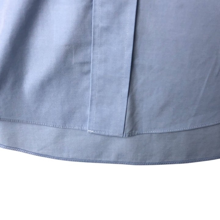 Brooks Brothers Est.1818 Milano Long Sleeve Button Down Shirt, Men's Size L Supima Cotton Blue type light blue Vintage Second Hand